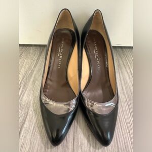 Marioluca Giusti Black‎ Heels, Italian Leather, 38/8 size